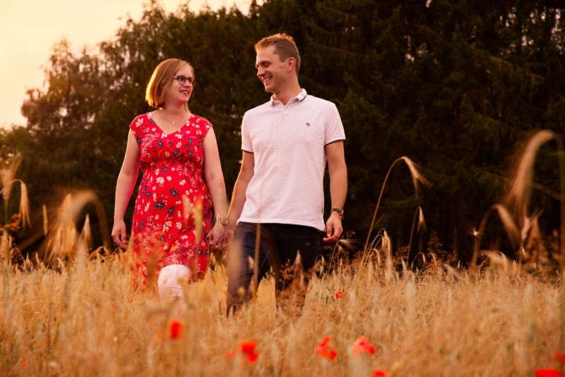 Zwangerschapsshoot in de natuur