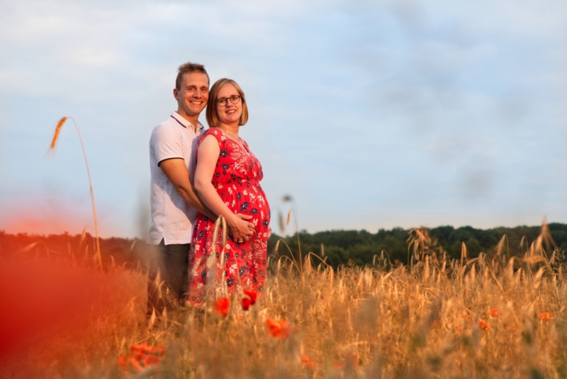 Zwangerschapsshoot in de natuur