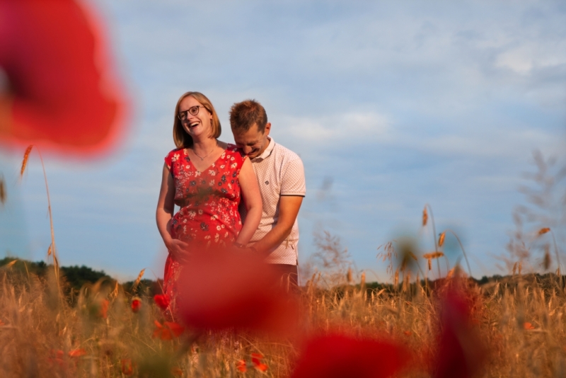 Zwangerschapsshoot in de natuur