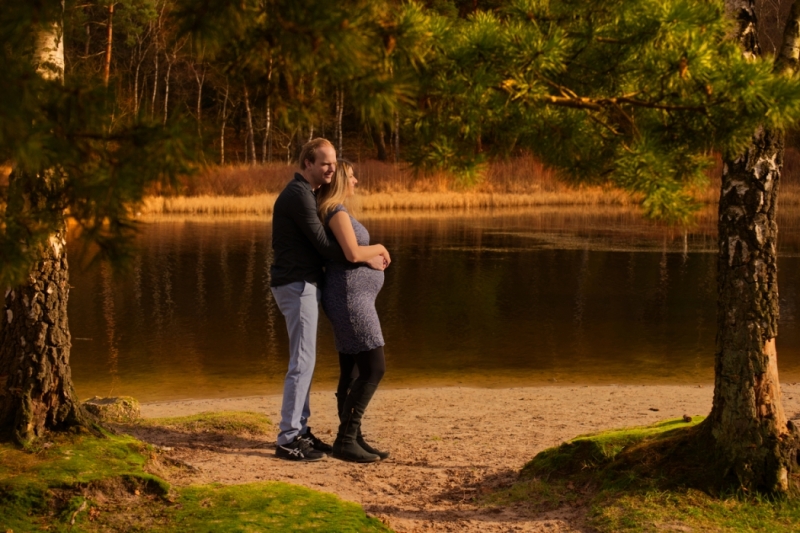 Winter zwangerschapsshoot