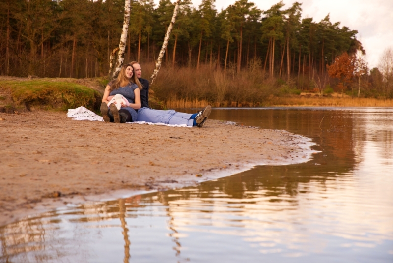 Winter zwangerschapsshoot